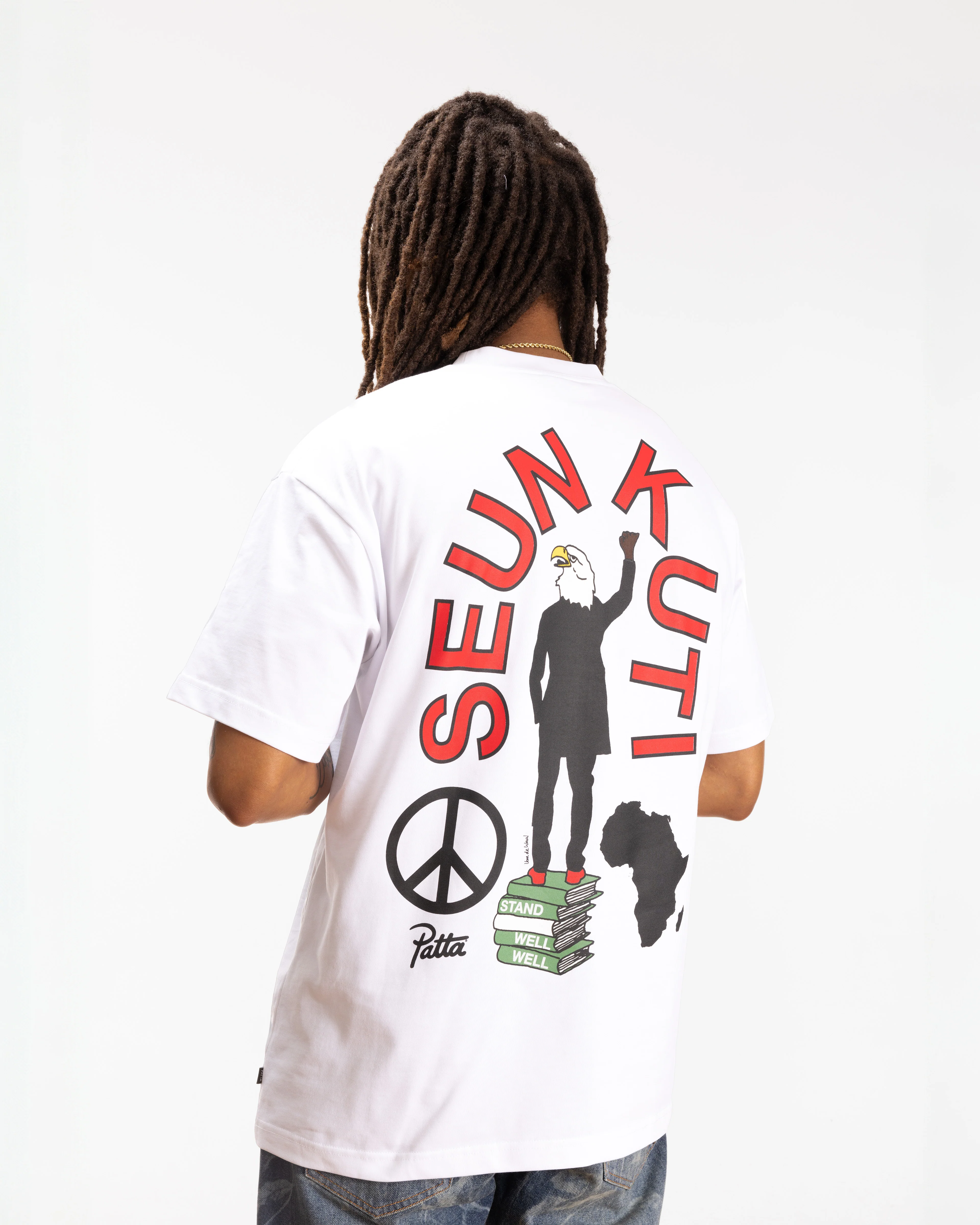 Patta Soundsystem x Seun Kuti T-Shirt (White) - Image 4