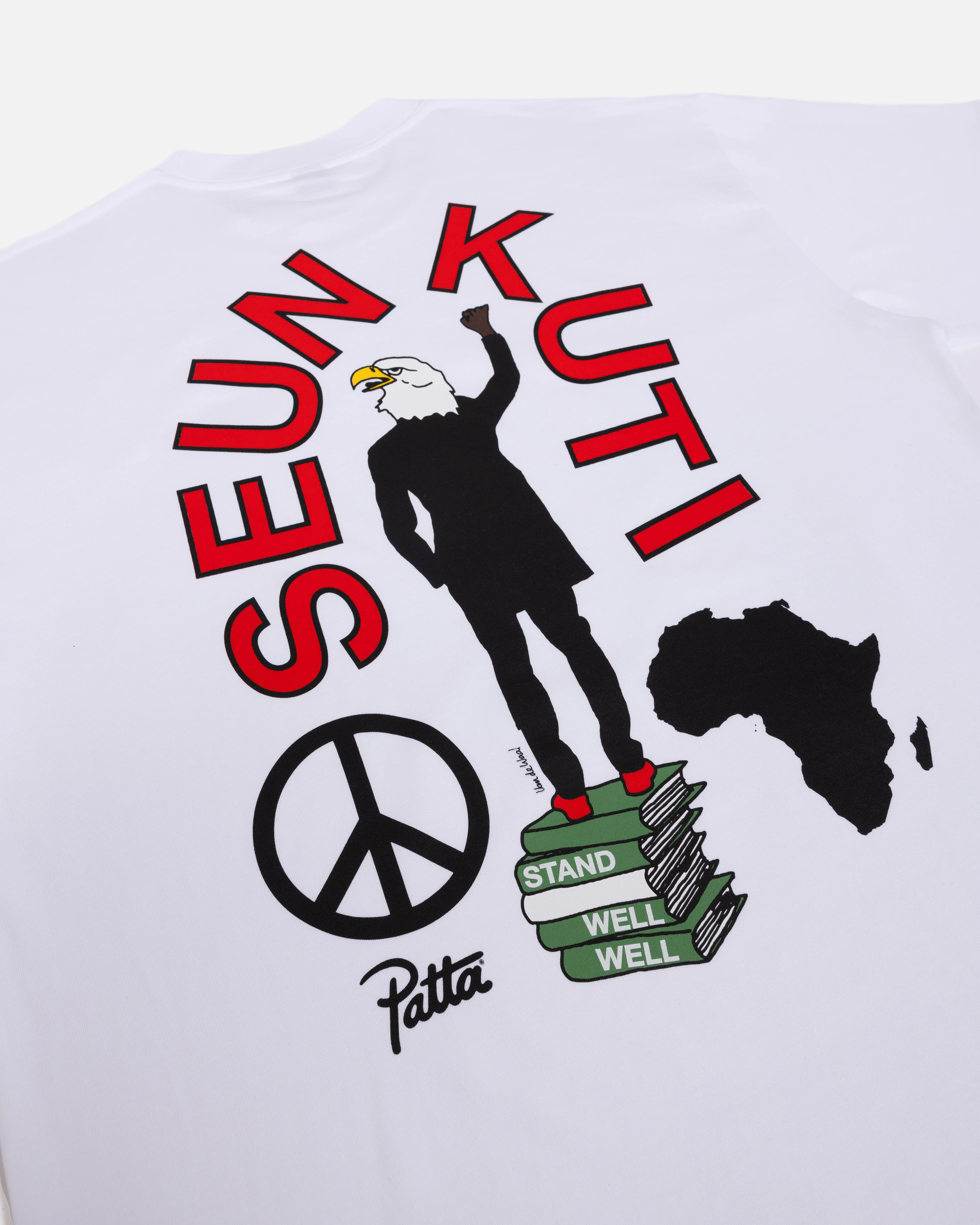 Patta Soundsystem x Seun Kuti T-Shirt (White) - Image 5