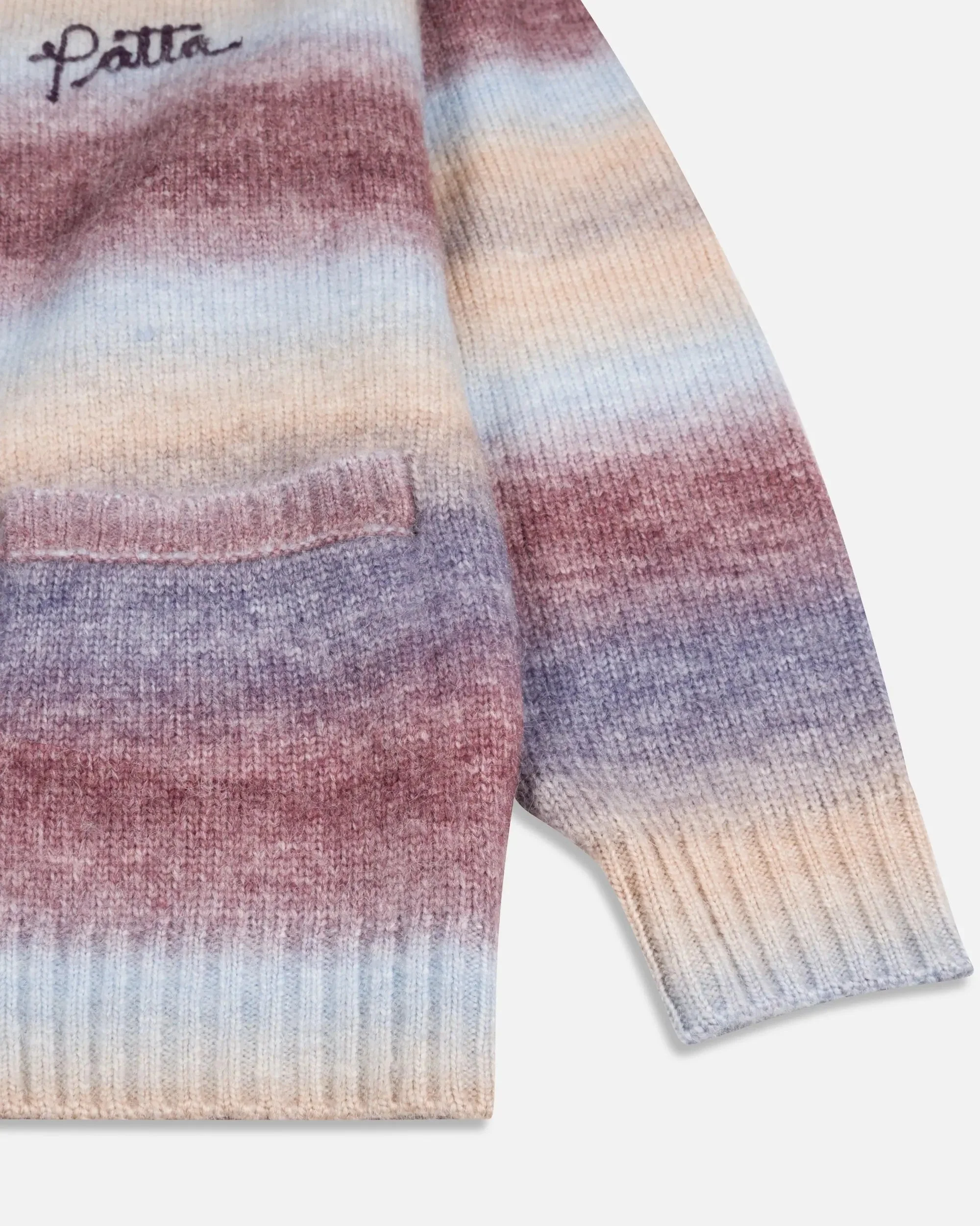 Patta Space Dye Knitted Hooded Sweater (Multi) - Image 7