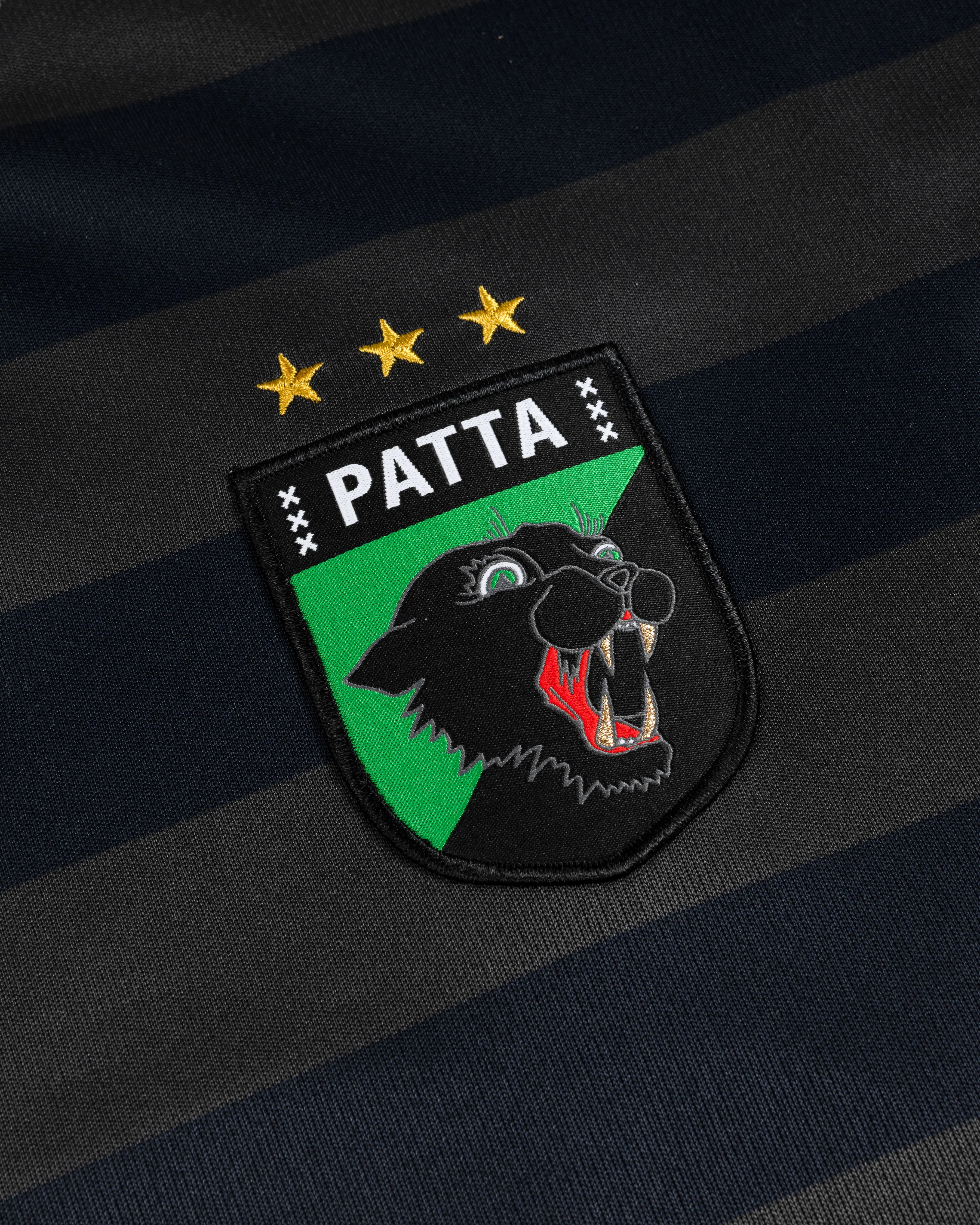 Patta Striped Longsleeve Football Jersey (Forged Iron) - Image 7