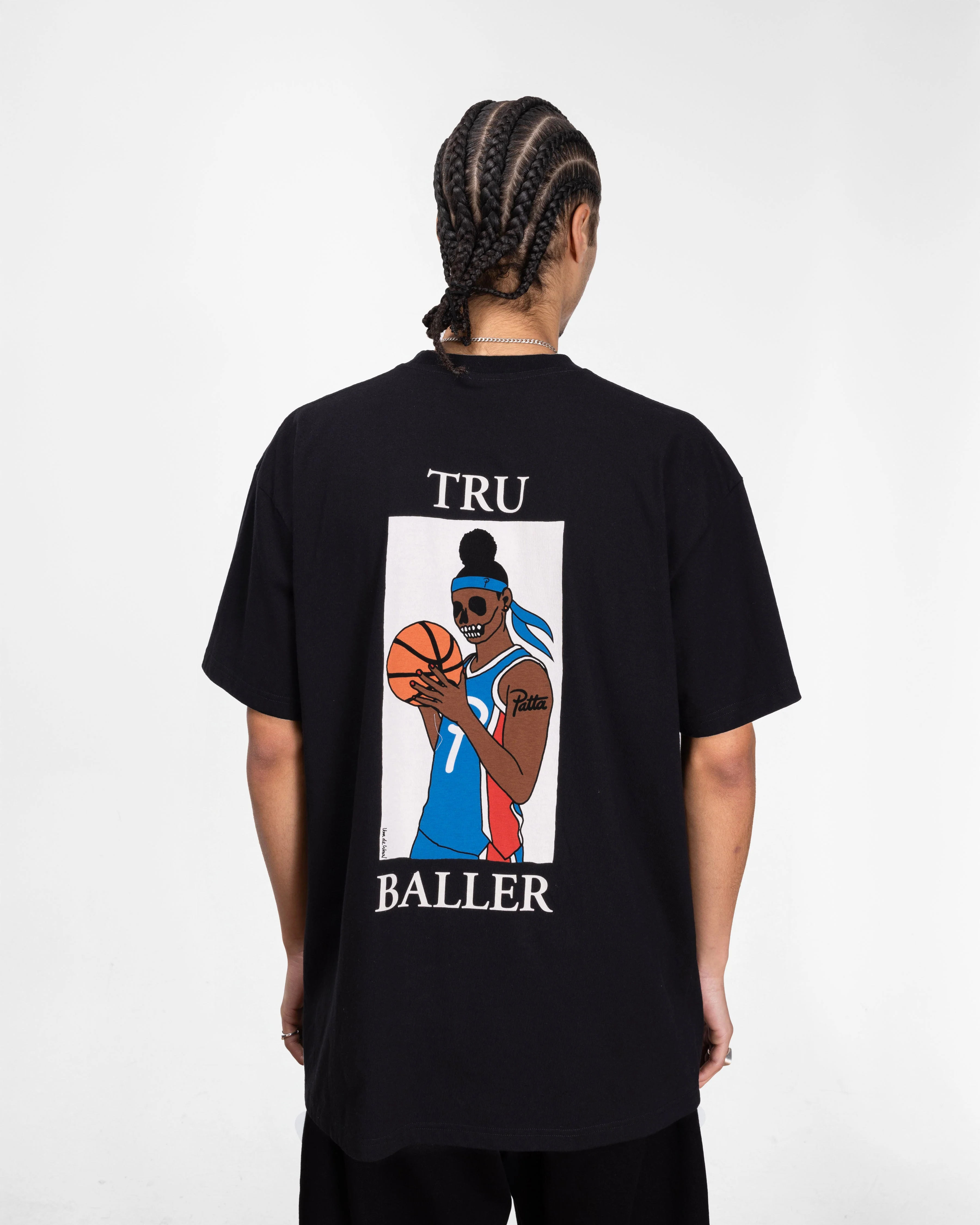 Patta Tru Baller T-Shirt (Black) - Image 4