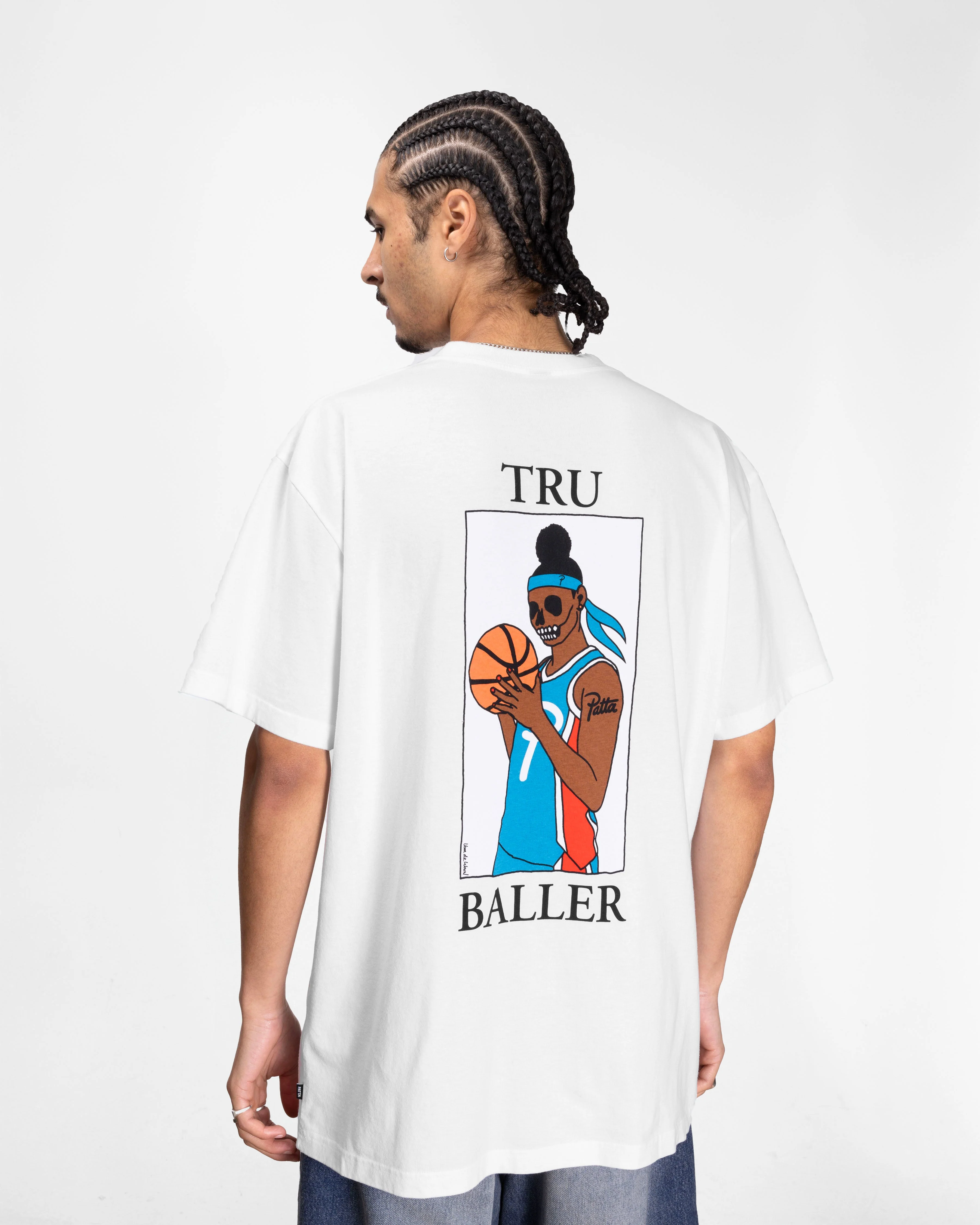 Patta Tru Baller T-Shirt (White) - Image 4