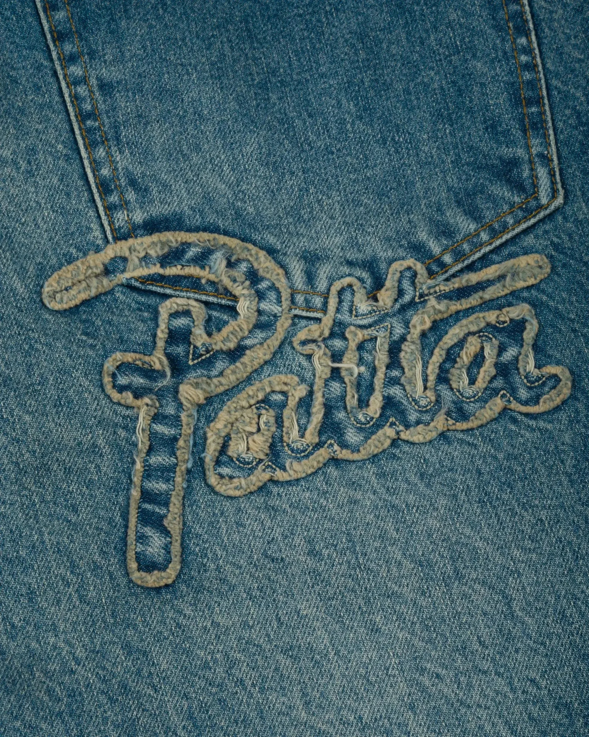 Patta Whiskers Denim Pants (Dark Blue Denim) - Image 7