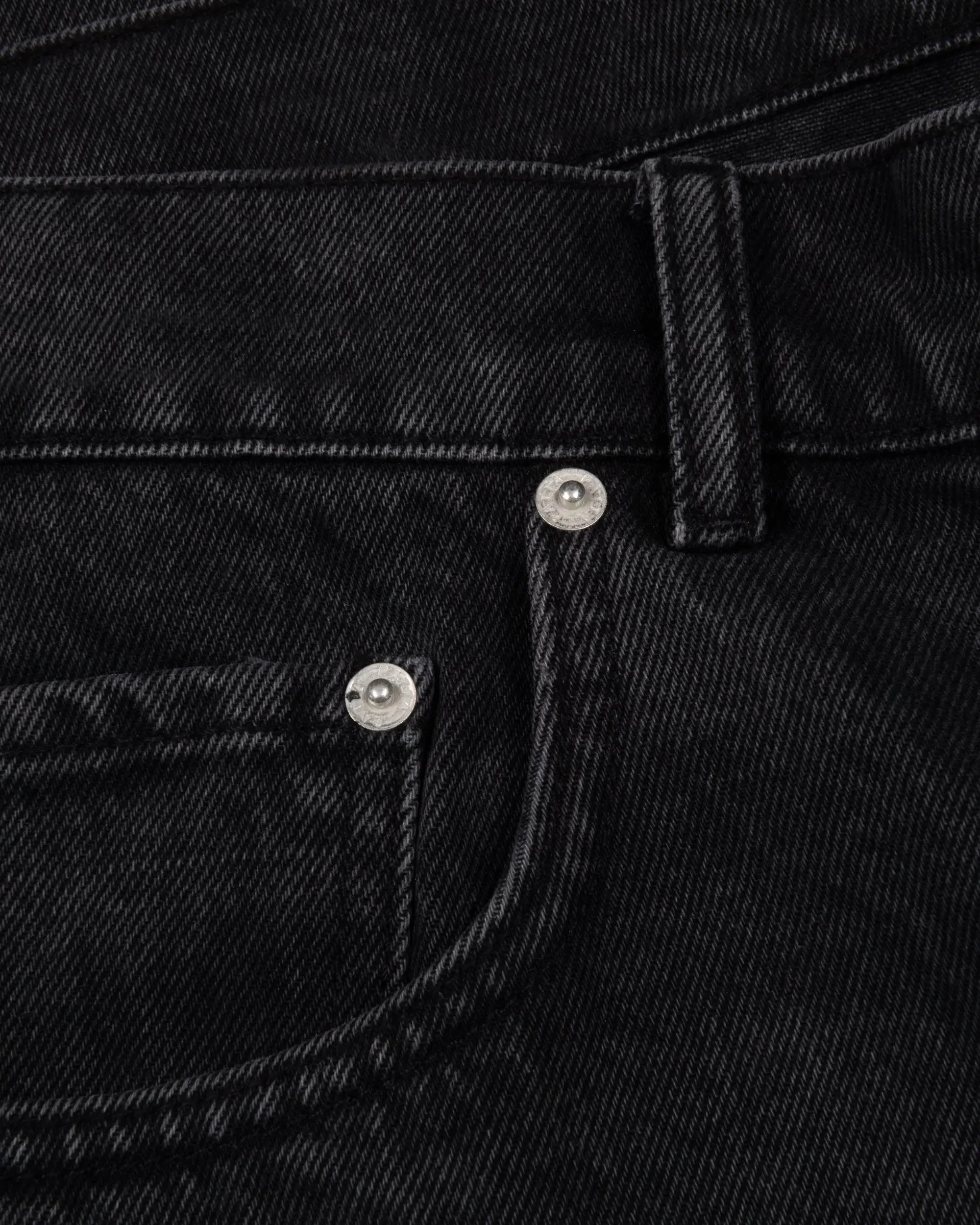 Patta Whiskers Denim Jorts (Black Denim) - Image 4