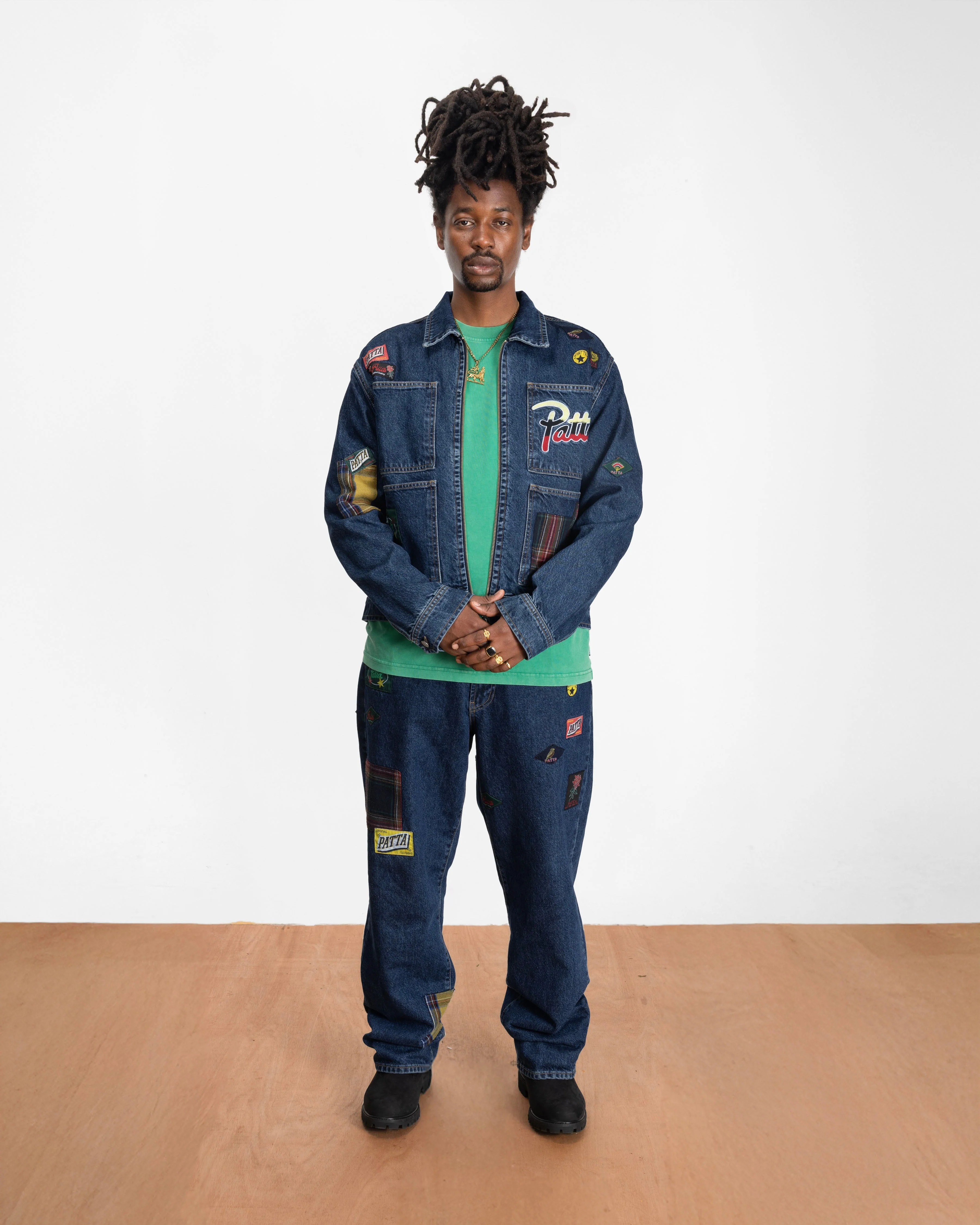 Patta Whole Lotta Labels Denim Pants (Light Blue Denim) - Image 3
