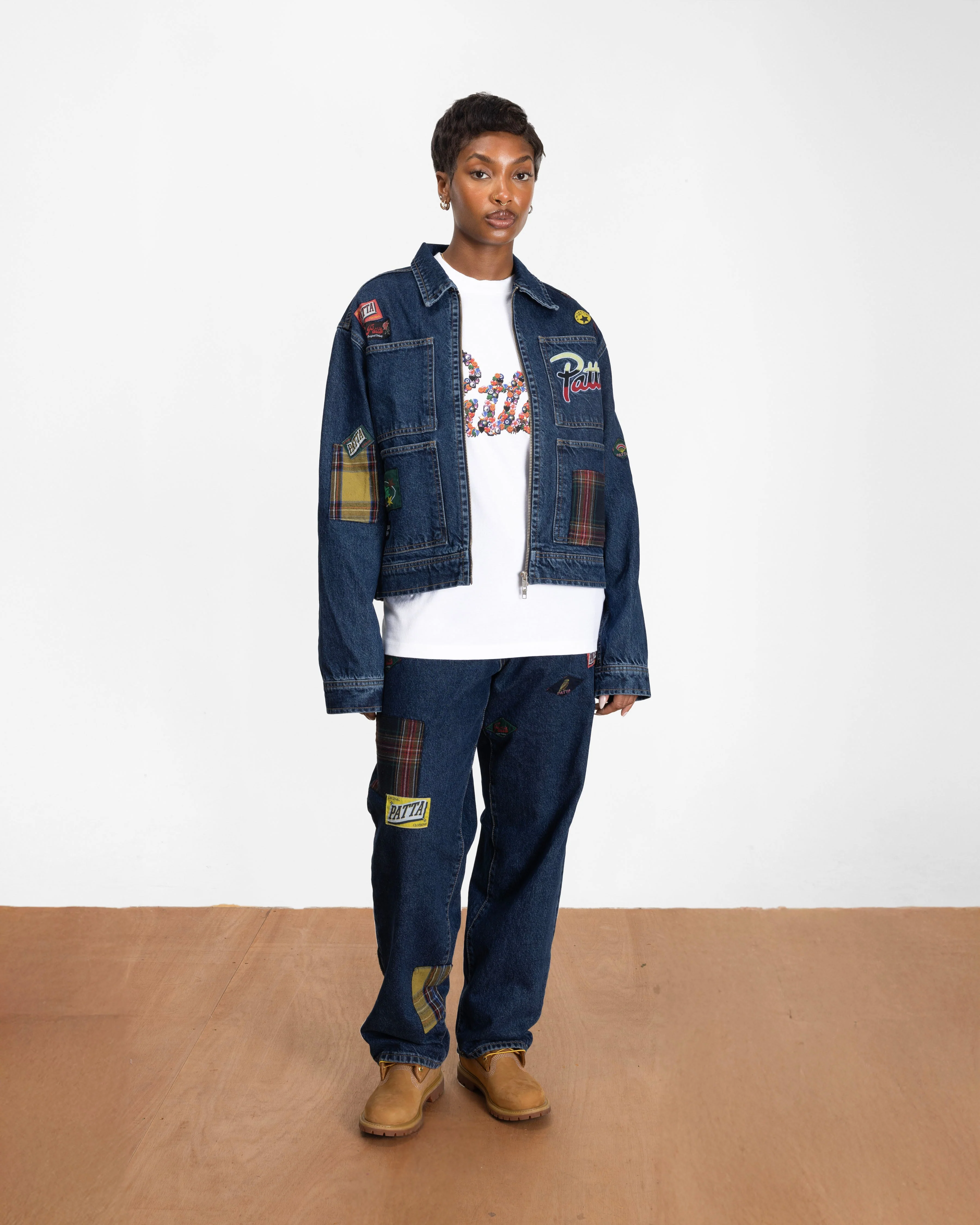 Patta Whole Lotta Labels Denim Pants (Light Blue Denim) - Image 4