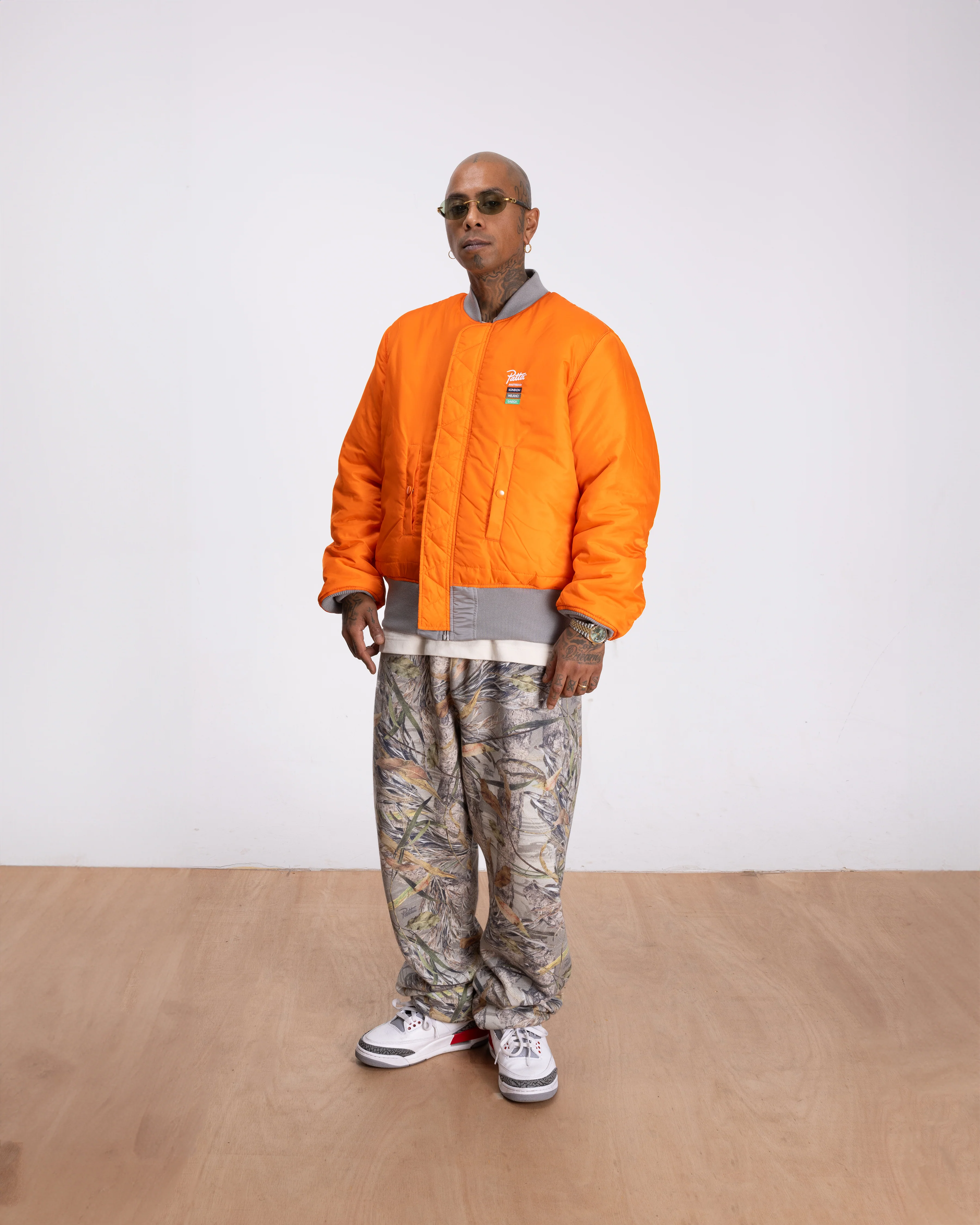 Patta x Alpha Industries MA-1 Celebration Jacket (Silver/Orange) - Image 8
