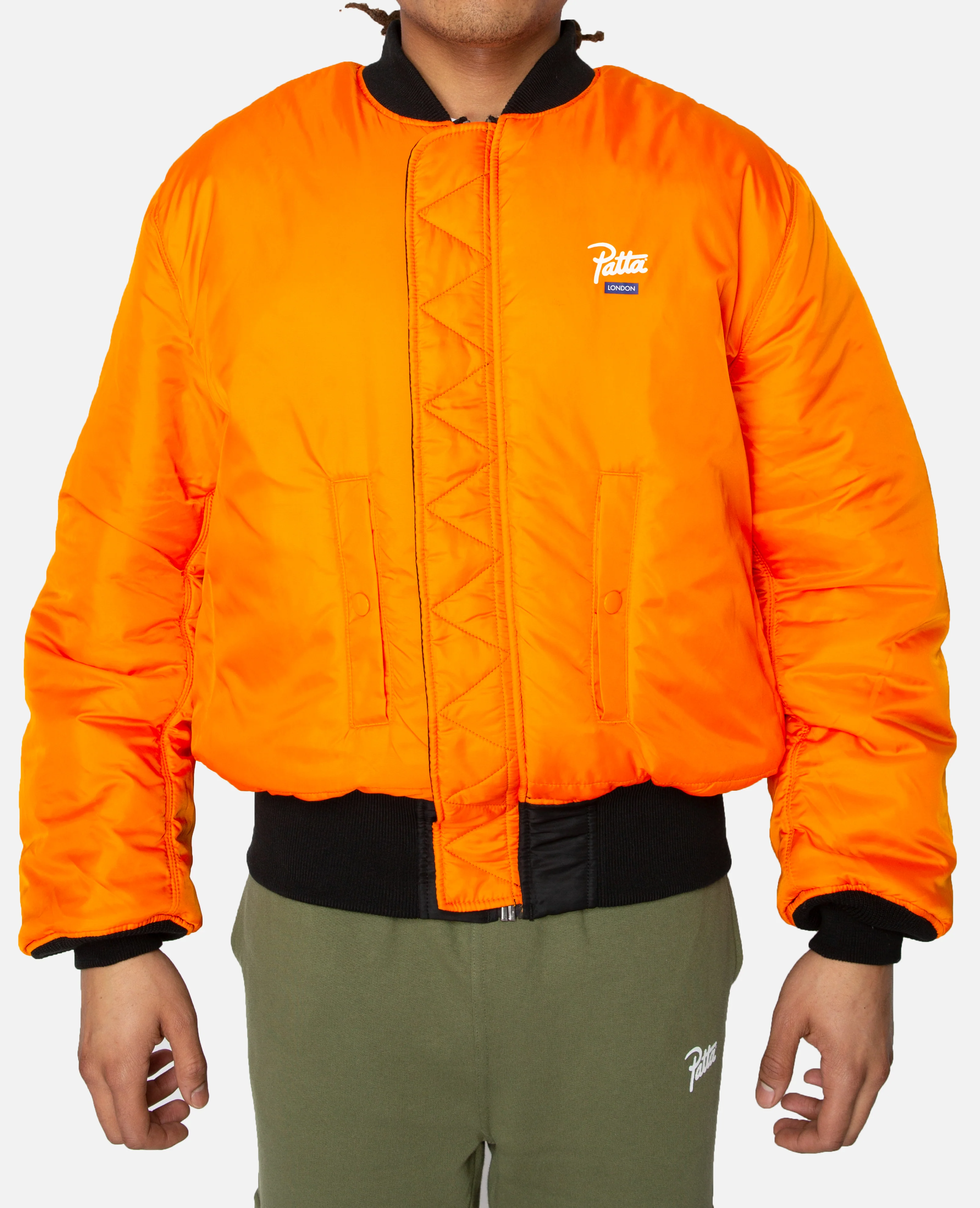 Patta x Alpha Industries MA-1 London Jacket (black/blue) - Image 15