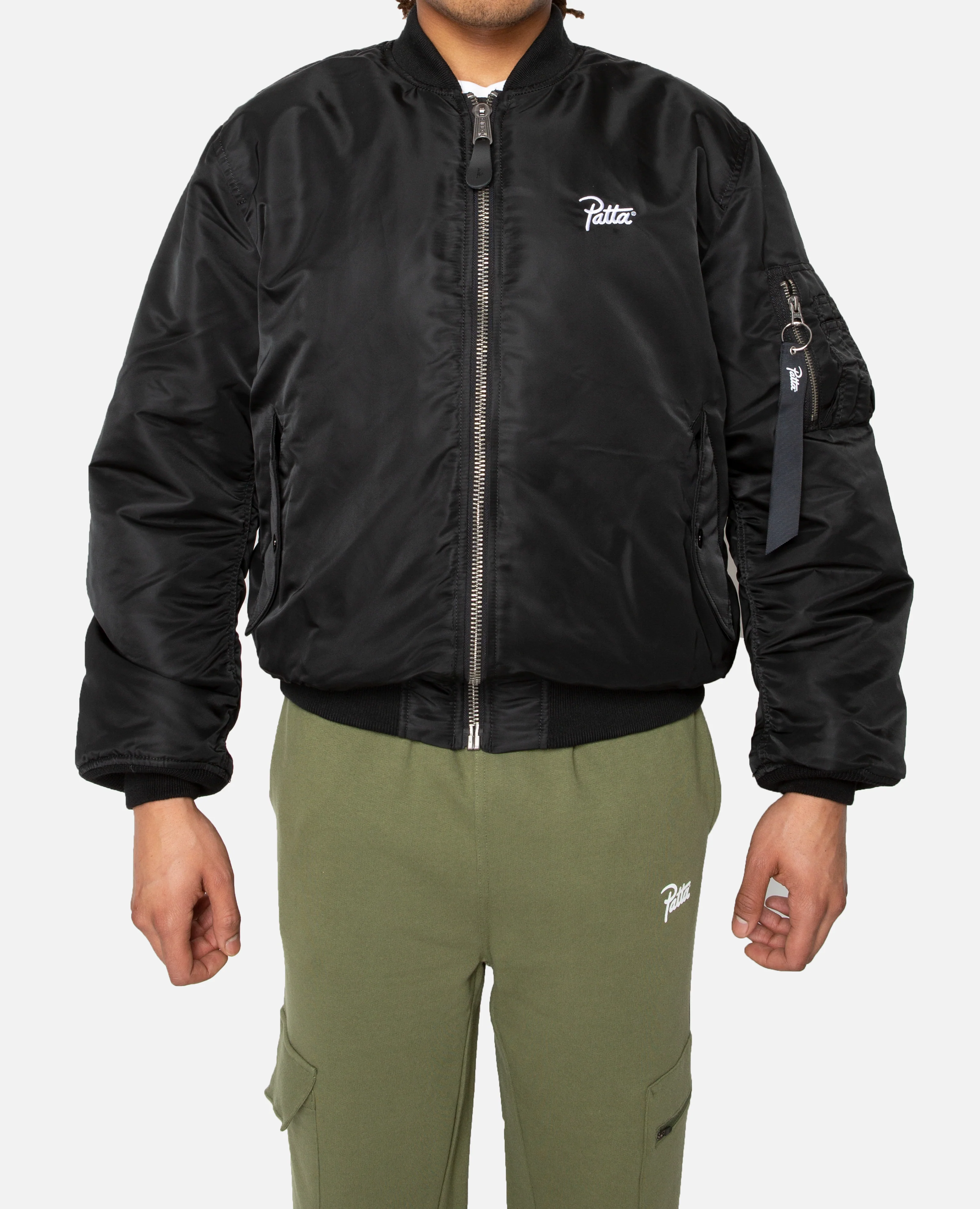 Patta x Alpha Industries MA-1 London Jacket (black/blue) - Image 4