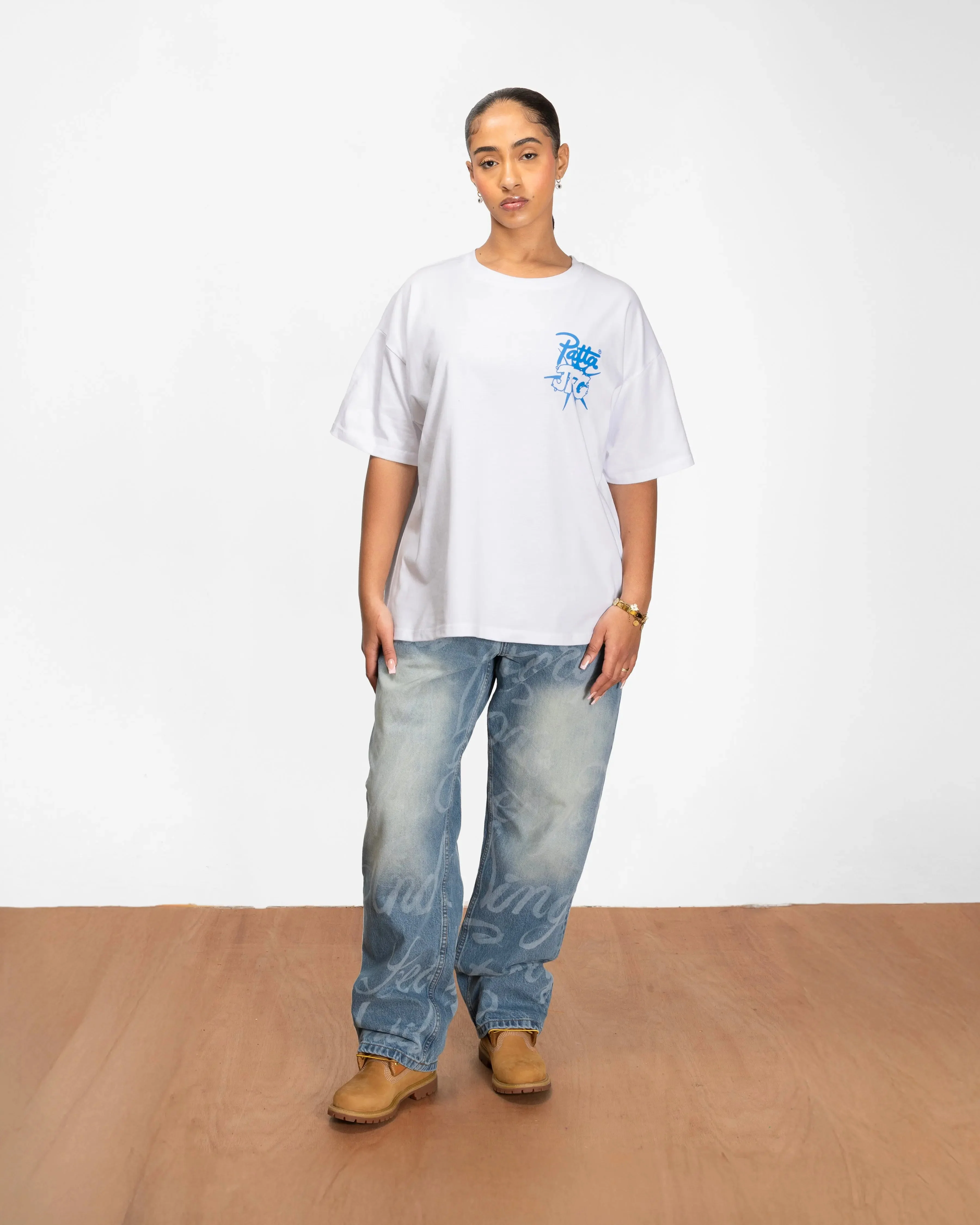 Patta x Joe Freshgoods Denim Pants (Sandwashed Blue Denim) - Image 3