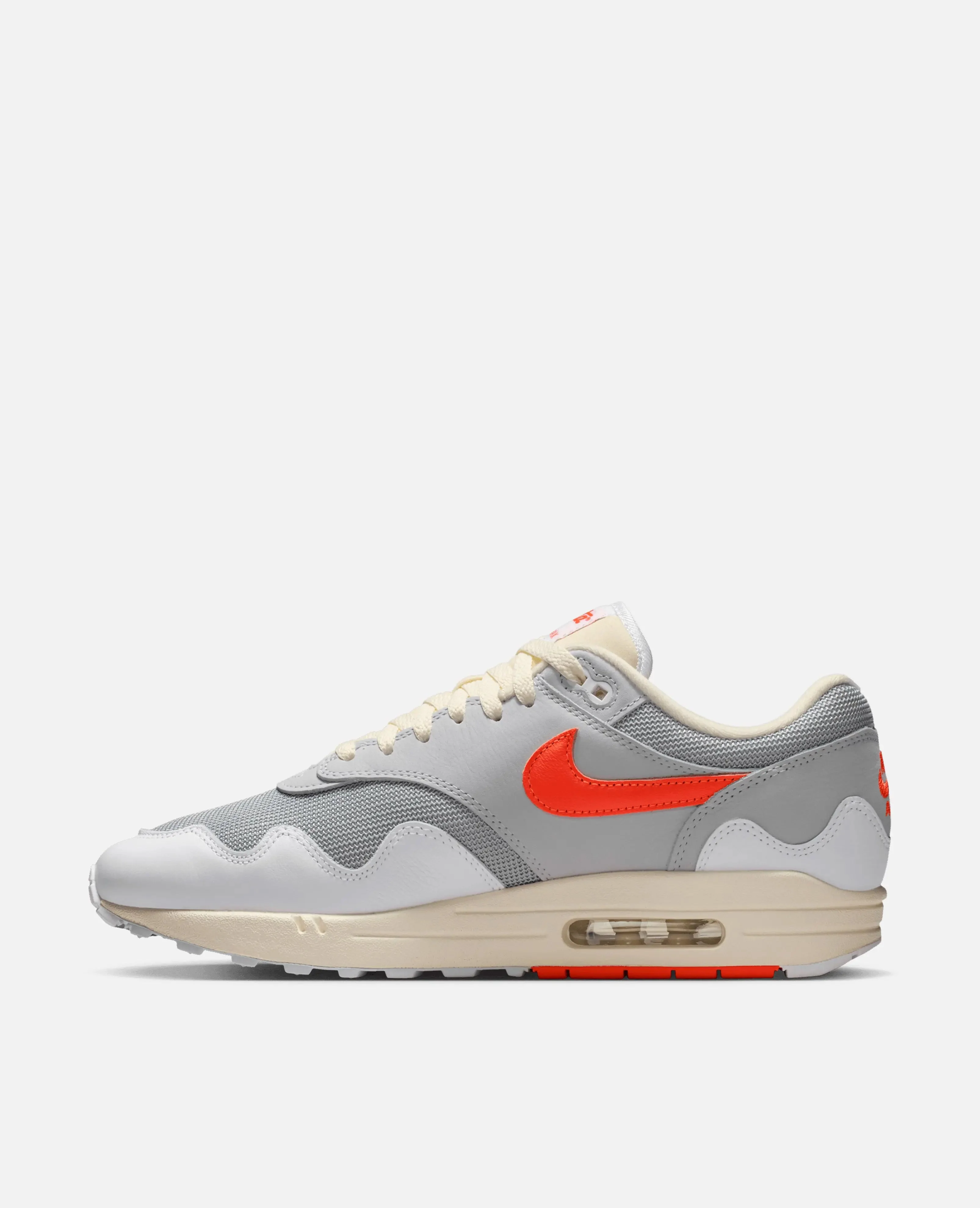Patta X Nike Air Max 1 (White/Hyper Crimson-Pure Platinum) - Image 3