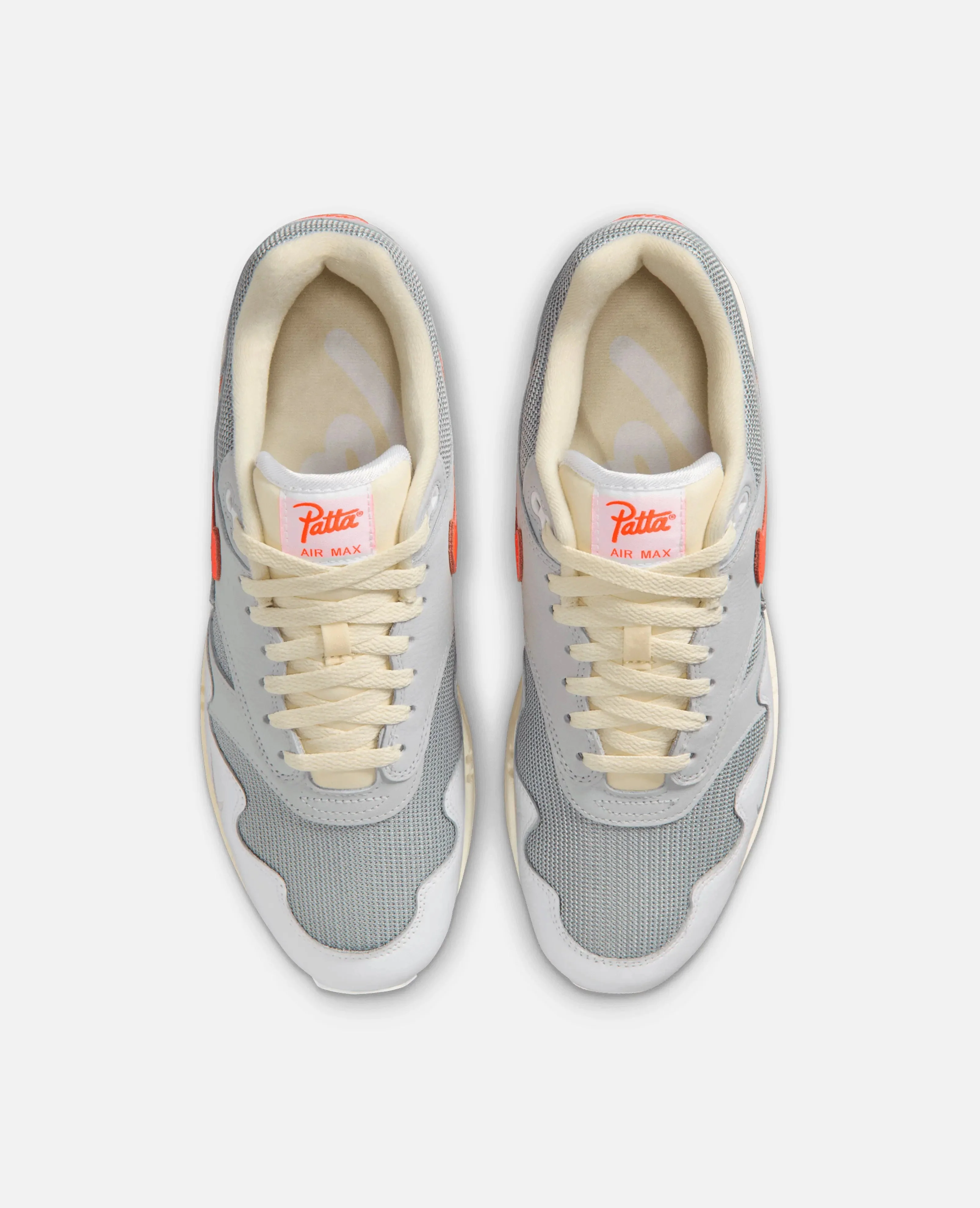 Patta X Nike Air Max 1 (White/Hyper Crimson-Pure Platinum) - Image 4