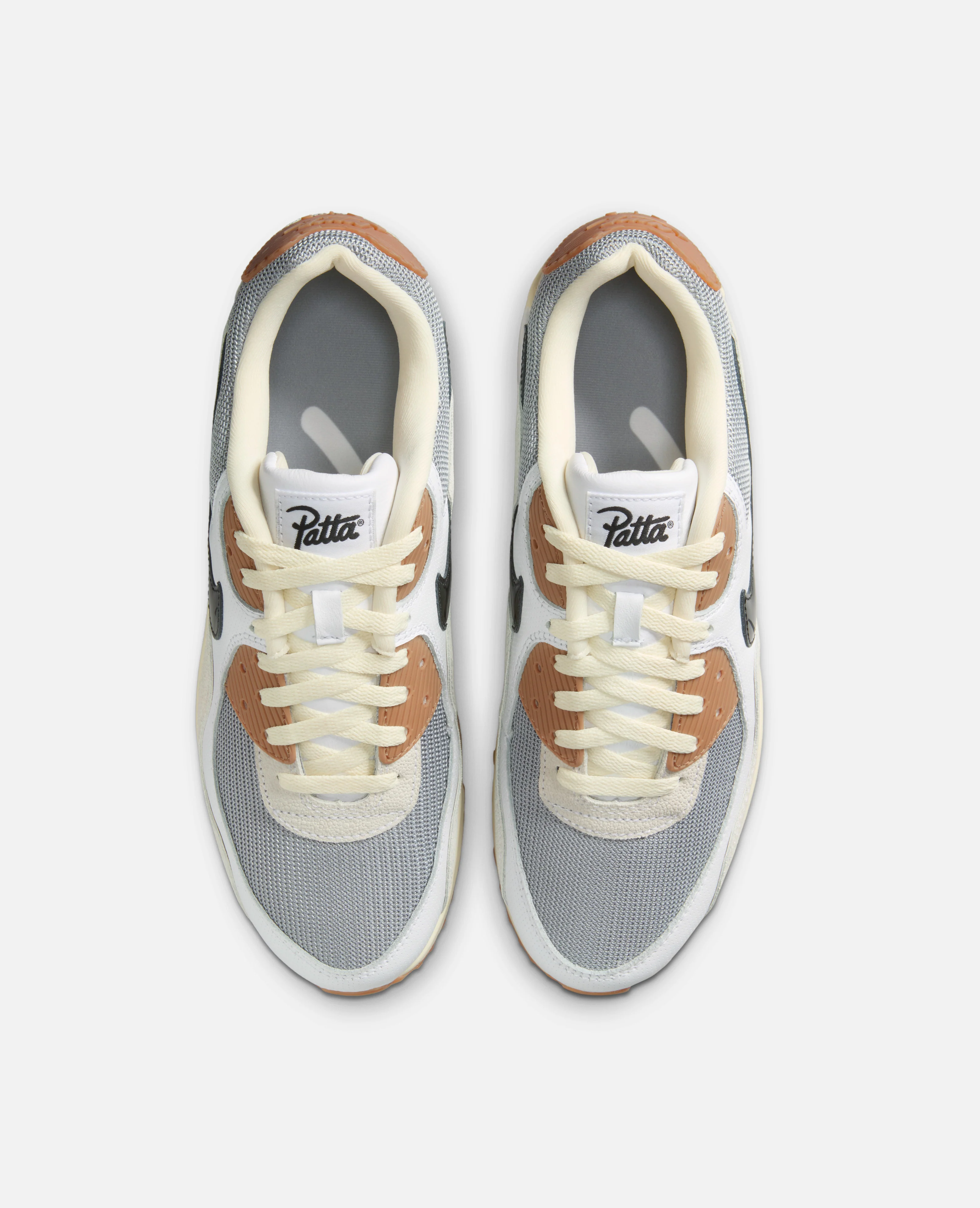 Patta x Nike Air Max 90 SP (Particle Grey/Black-Coconut Milk-White) - Image 6