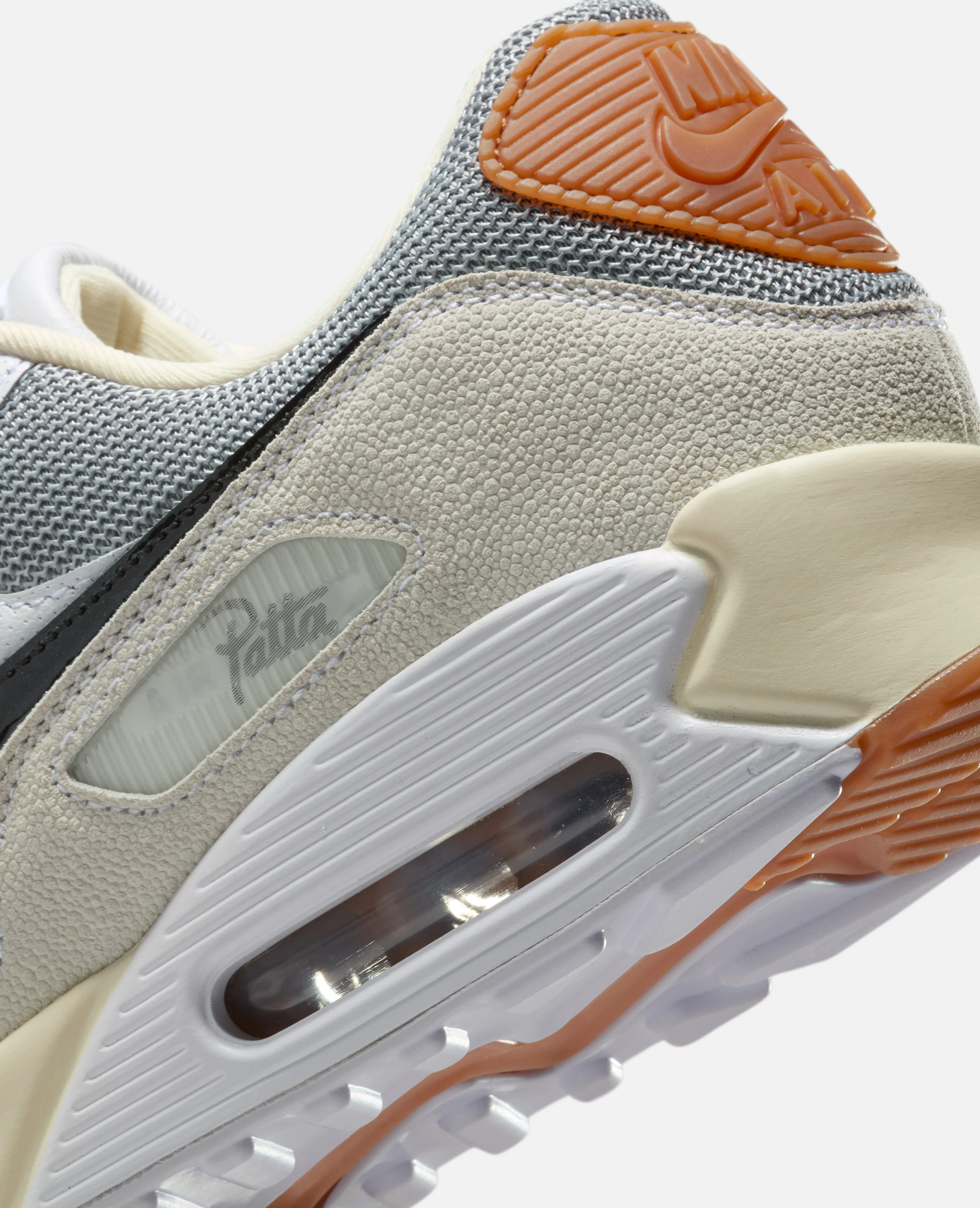 Patta x Nike Air Max 90 SP (Particle Grey/Black-Coconut Milk-White) - Image 9