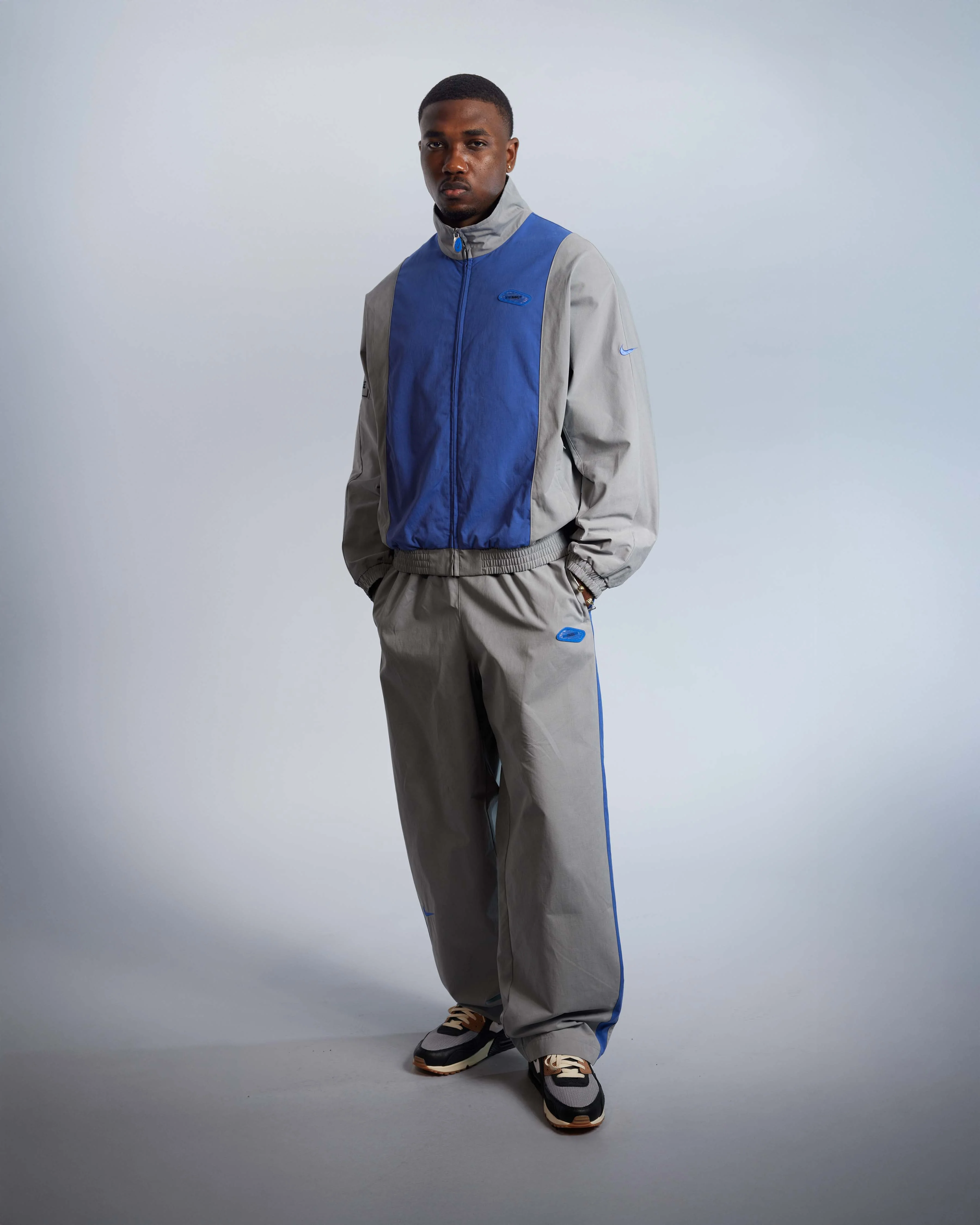Patta x Nike NRG Track Jacket (Patricle Grey/Sapphire) - Image 3