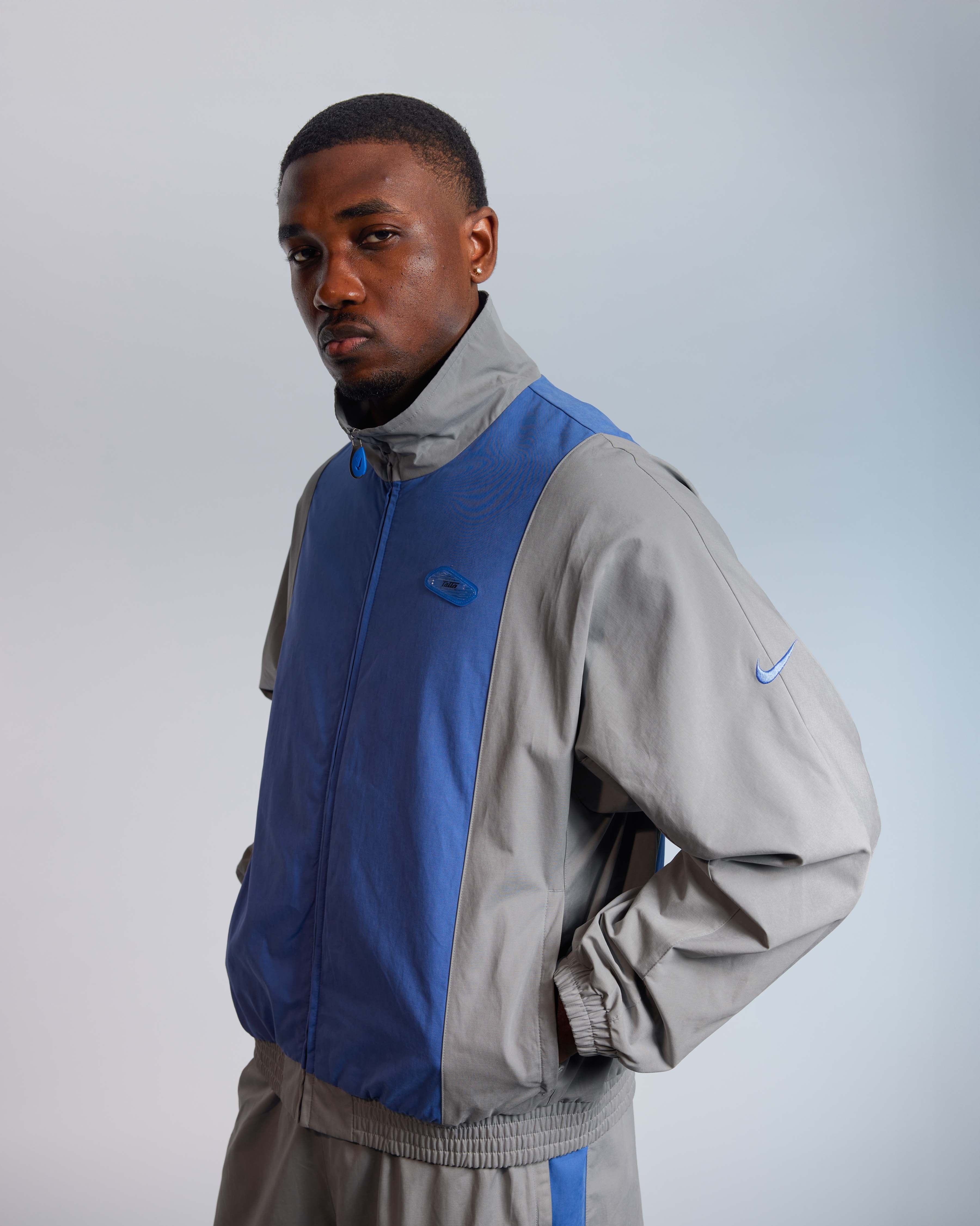 Patta x Nike NRG Track Jacket (Patricle Grey/Sapphire) - Image 4