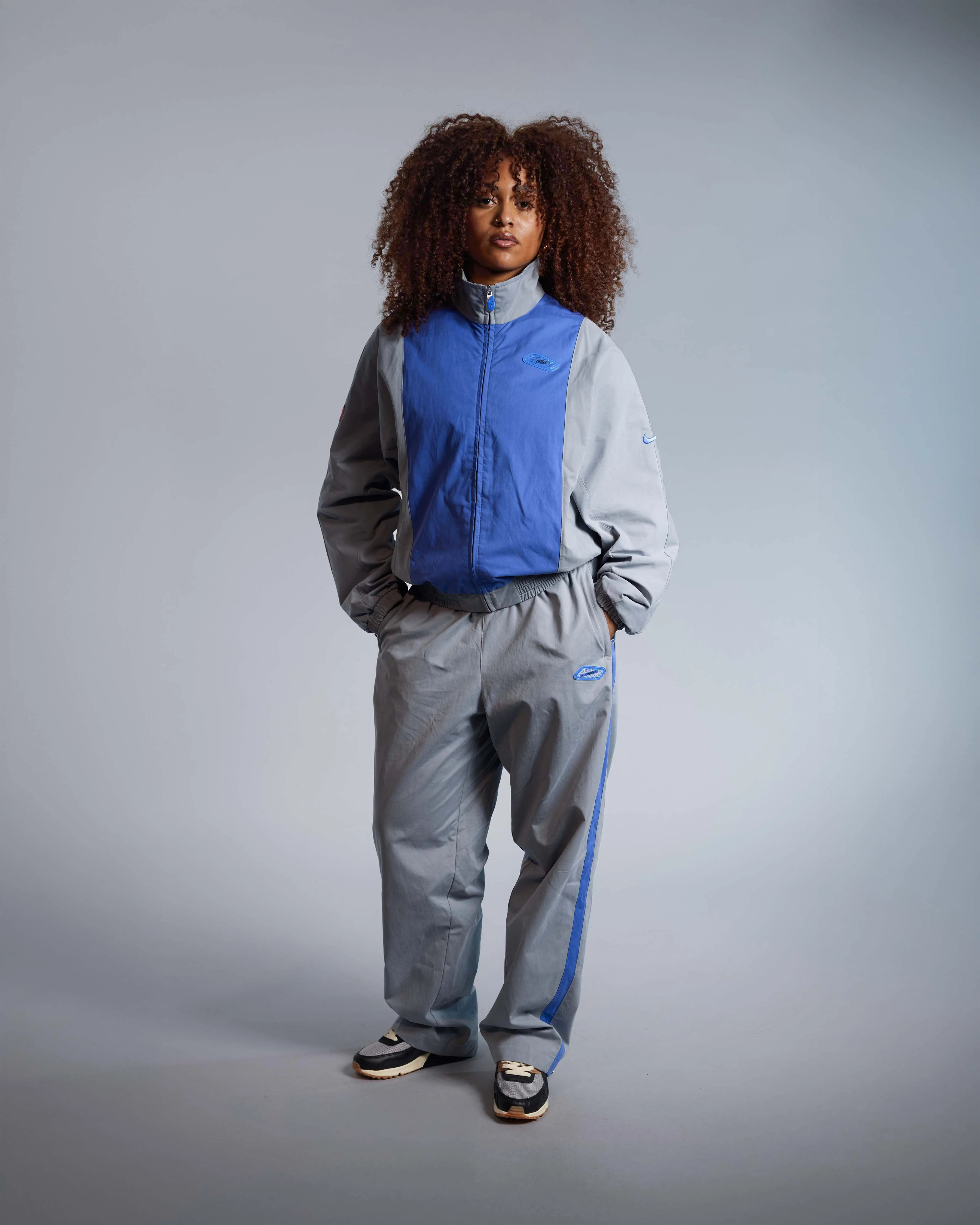 Patta x Nike NRG Track Jacket (Patricle Grey/Sapphire) - Image 6