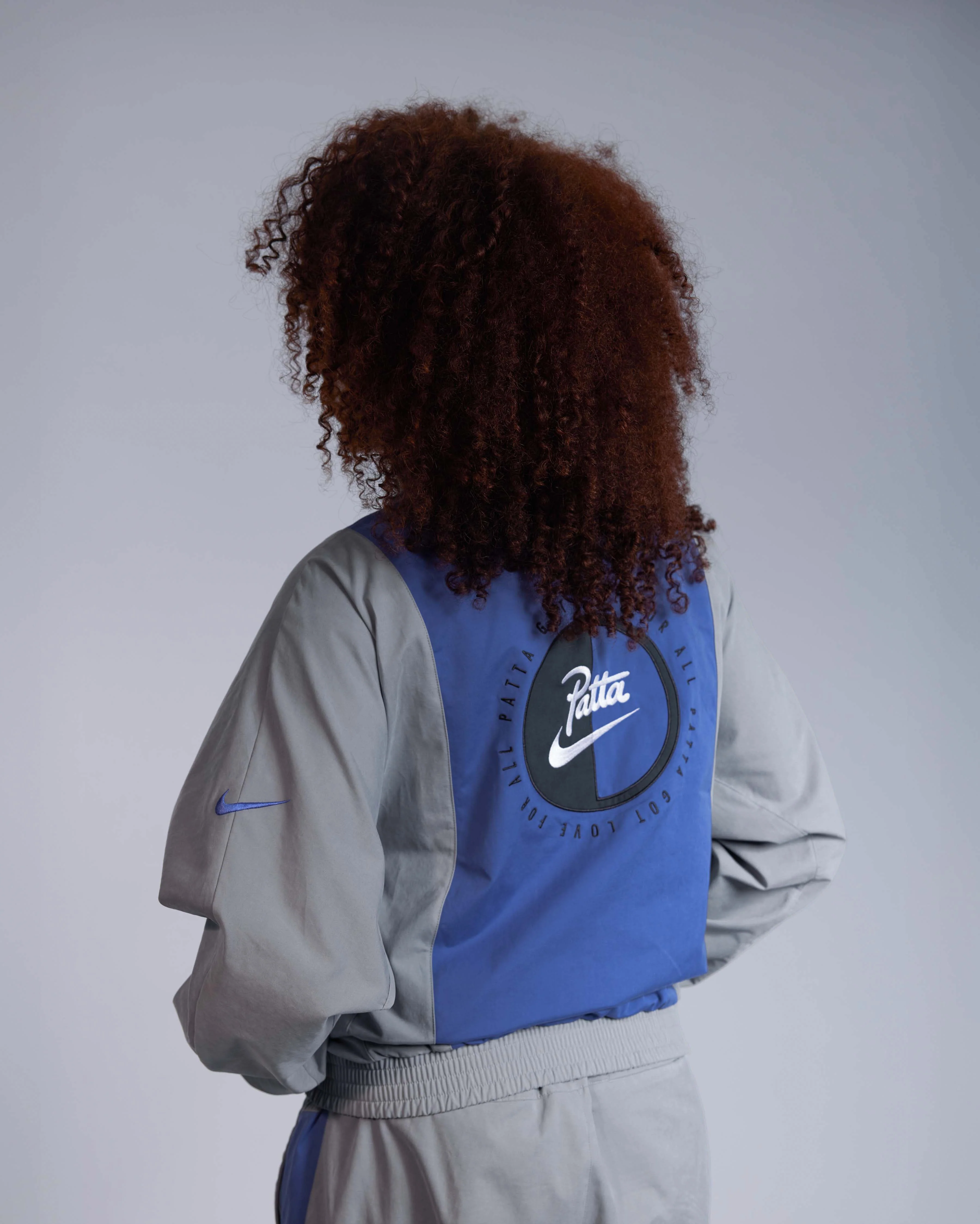 Patta x Nike NRG Track Jacket (Patricle Grey/Sapphire) - Image 7