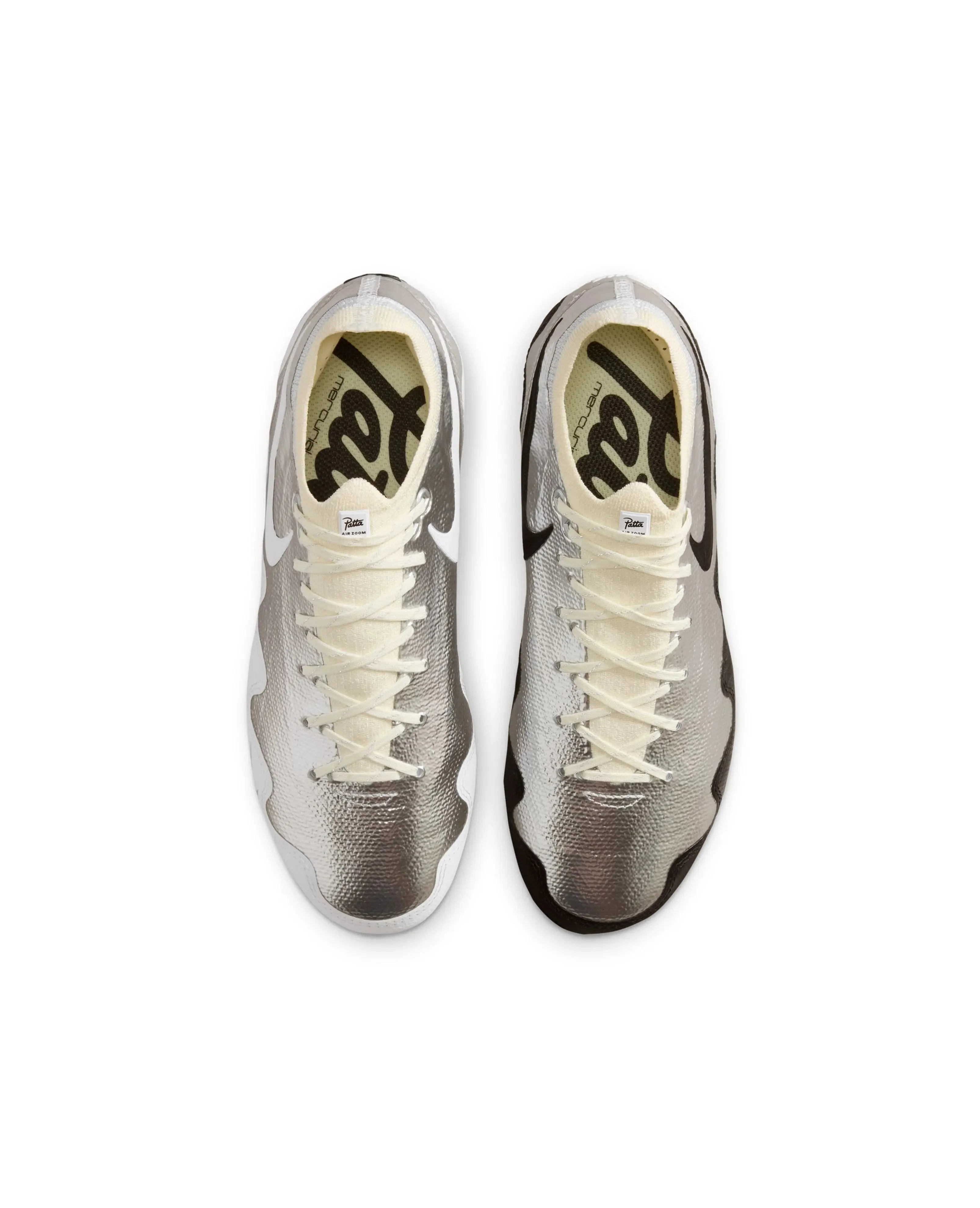 Patta x Nike Mercurial Vapor 16 Elite PS (Chrome/Black-White) - Image 4