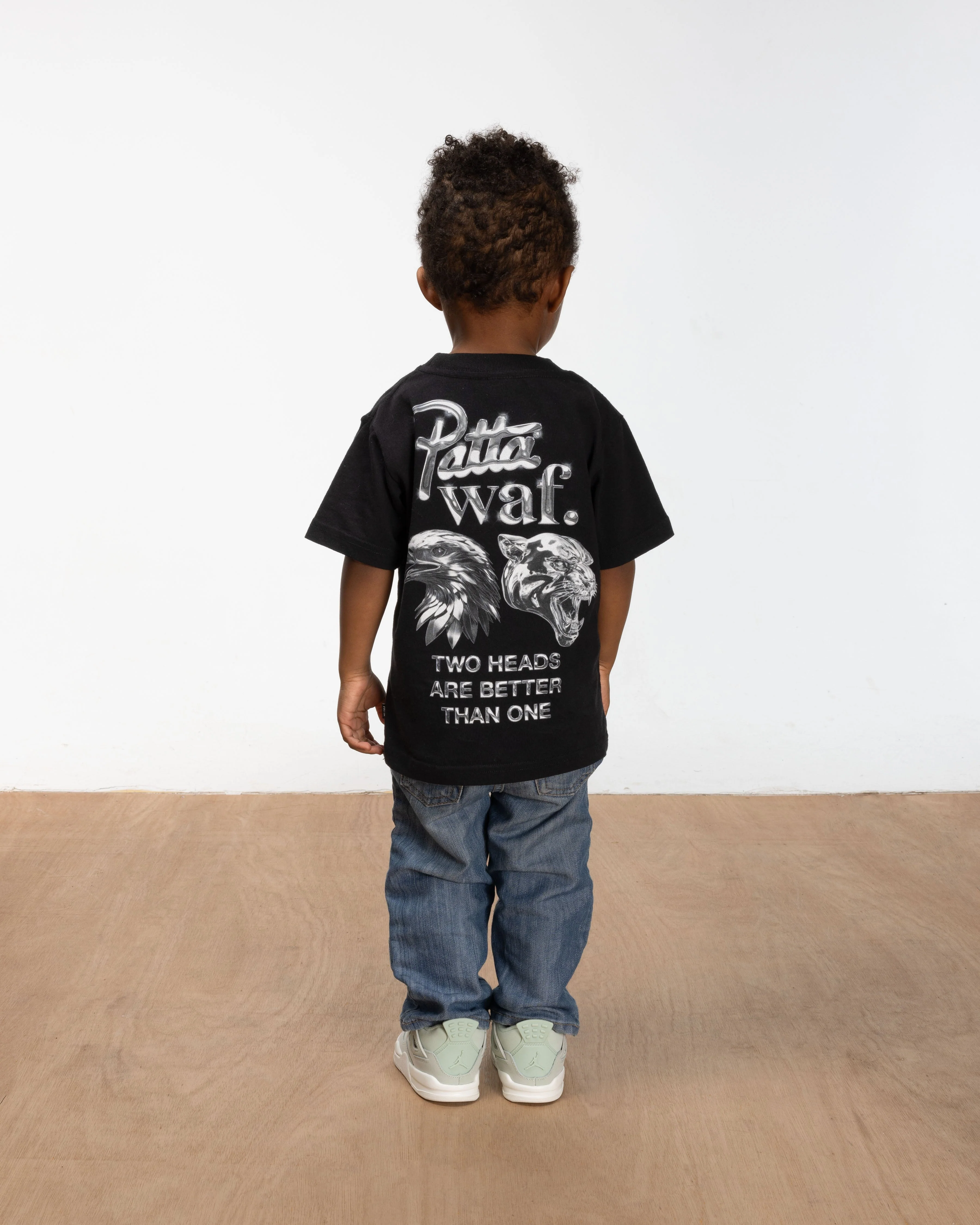 Patta x waf. Homecoming 2025 Kids T-Shirt (Black) - Image 4