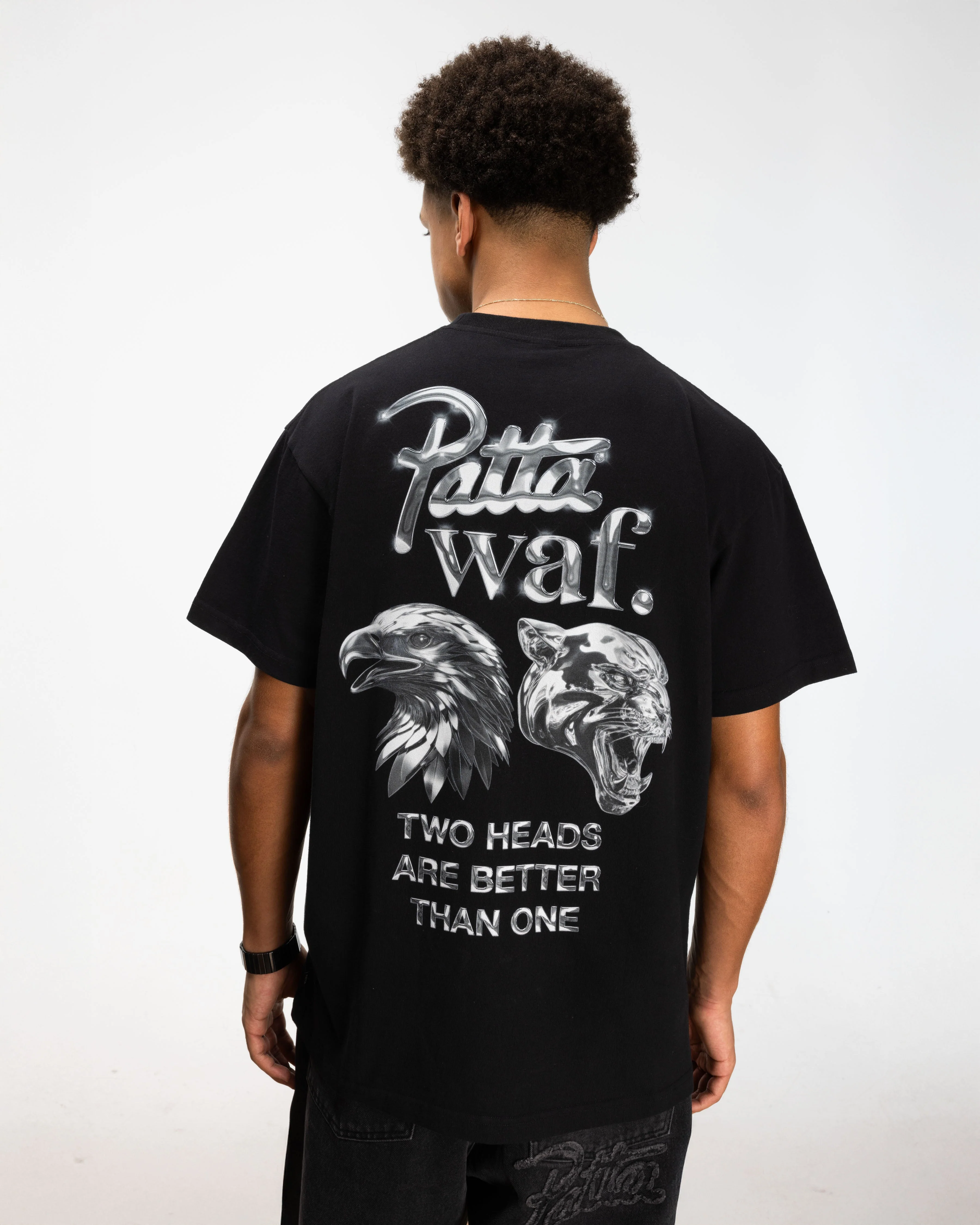 Patta x waf. Homecoming 2025 T-Shirt (Black) - Image 3