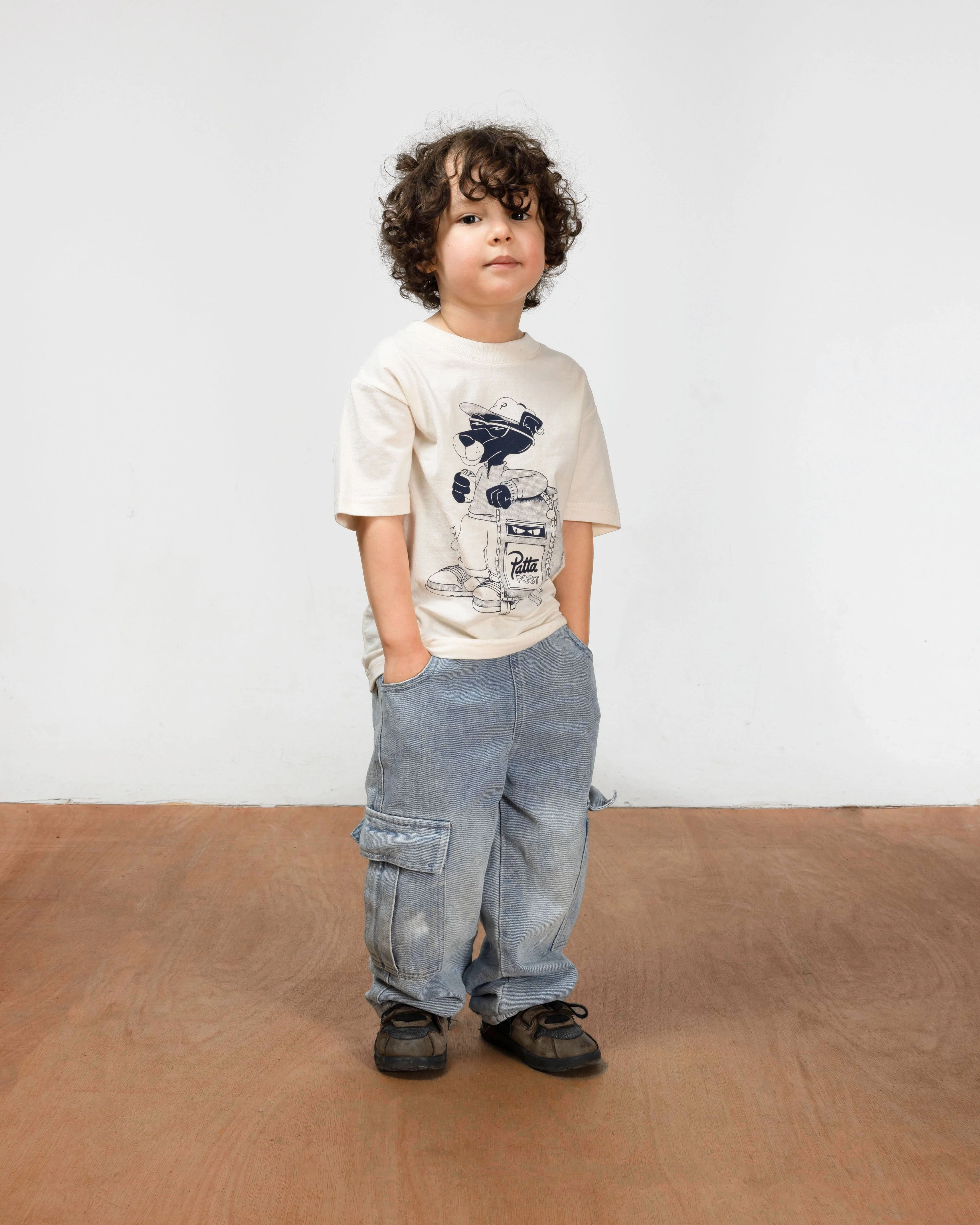 Patta You Got Mail Kids T-Shirt (Sea Salt) - Image 4